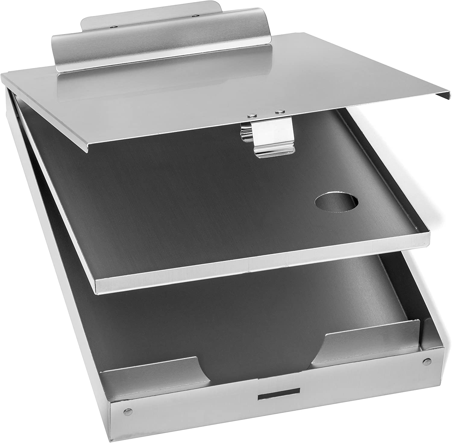 Durable & Sleek Dual Tray More it Think2Master Aluminum Dual Storage Clipboard 